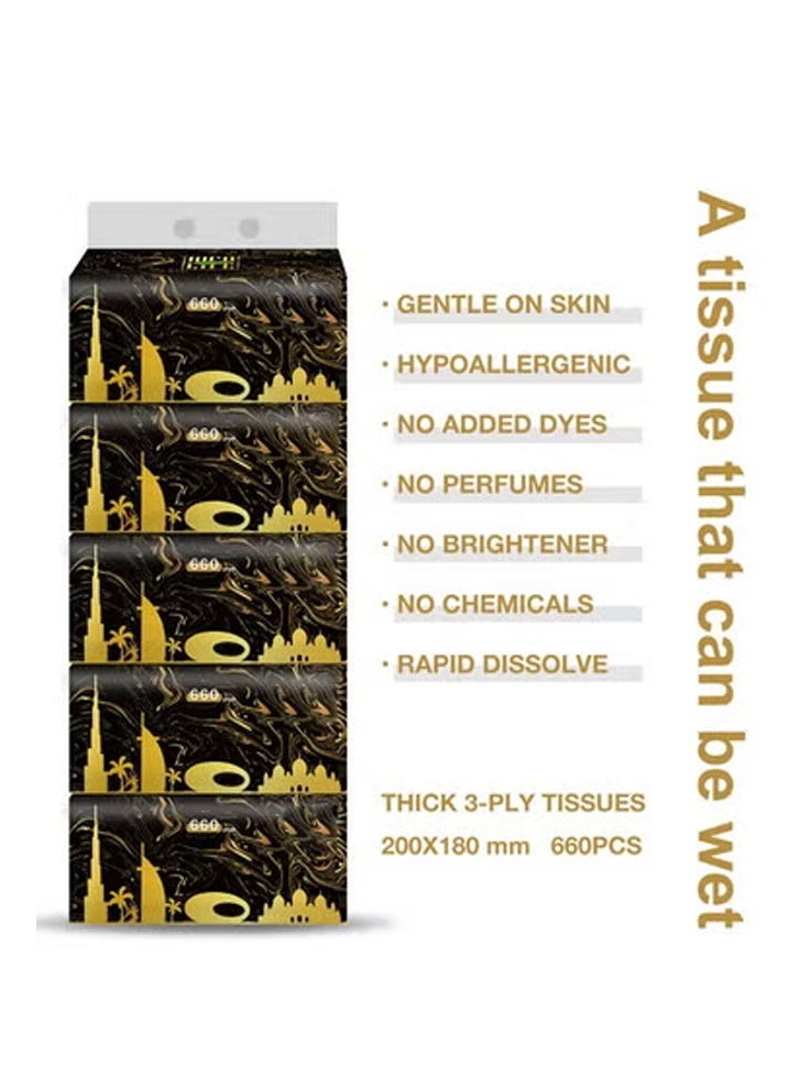 keke Pack of 50 Premium Quality New Technology Facial Tissue 100% Raw Wood Pulp 220 Sheet X 3 Ply - Image 5