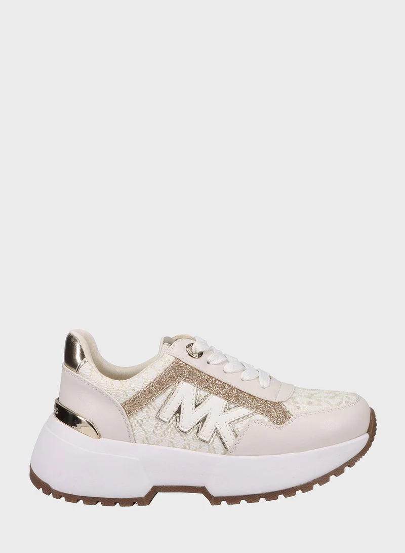 Michael Kors Youth Cosmo Maddy Low Top Lace Up Sneakers