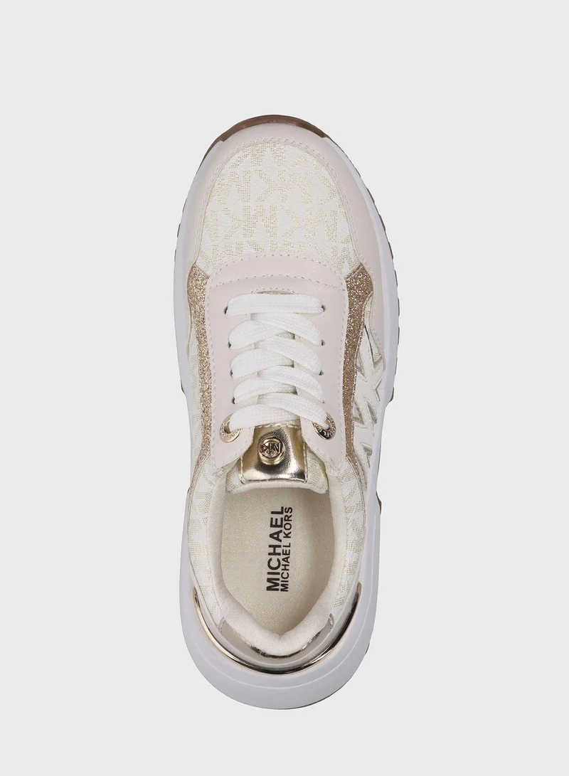 Michael Kors Youth Cosmo Maddy Low Top Lace Up Sneakers