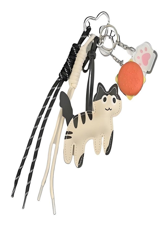 xinxingin Bag Charms, Cat Keychain for Handbags, Stylish Bag Accessories for Women, Cute Key Chain for Girls, Keychain for Bike or Backpack - Image 1