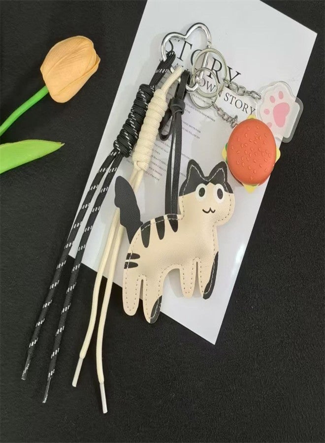 xinxingin Bag Charms, Cat Keychain for Handbags, Stylish Bag Accessories for Women, Cute Key Chain for Girls, Keychain for Bike or Backpack - Image 3