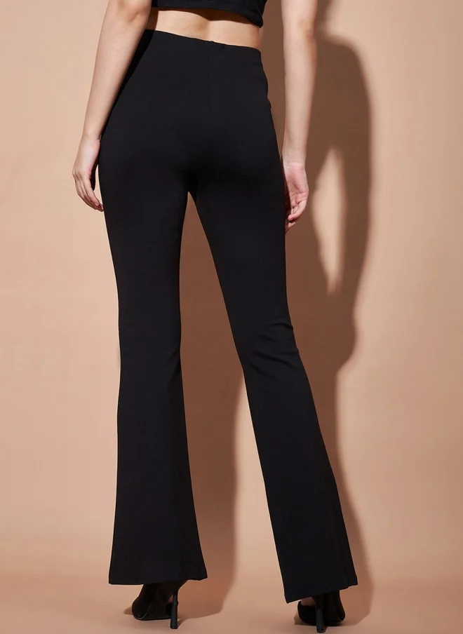 ساسافراس Flared Fit High-Rise Bootcut Trousers for Women