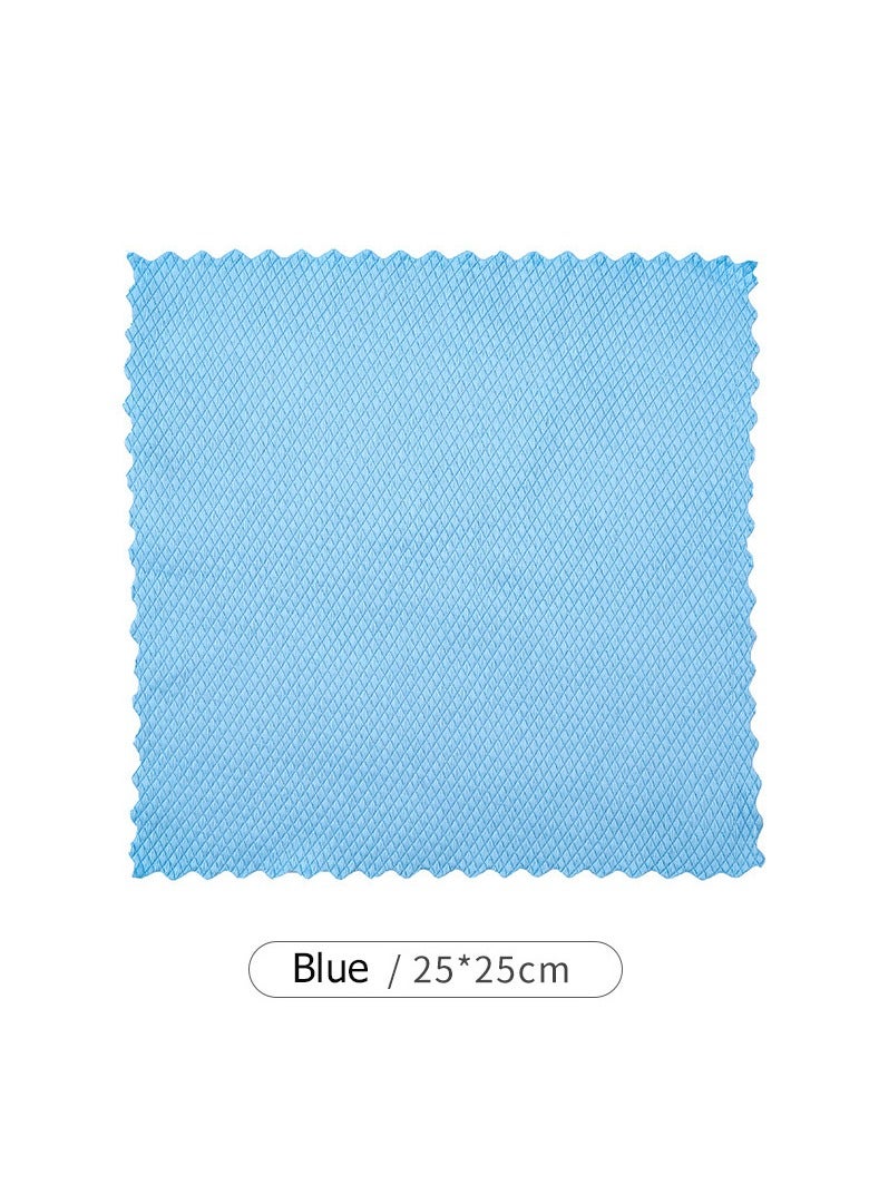 3-Piece Set Of Fish Scale Ultra-Fine Fiber Cloth, 25 * 25cm, Nano Level Non-Woven Fabric, Suitable For Glass, Windows, Mirrors, Screens, Kitchens  - Image 1