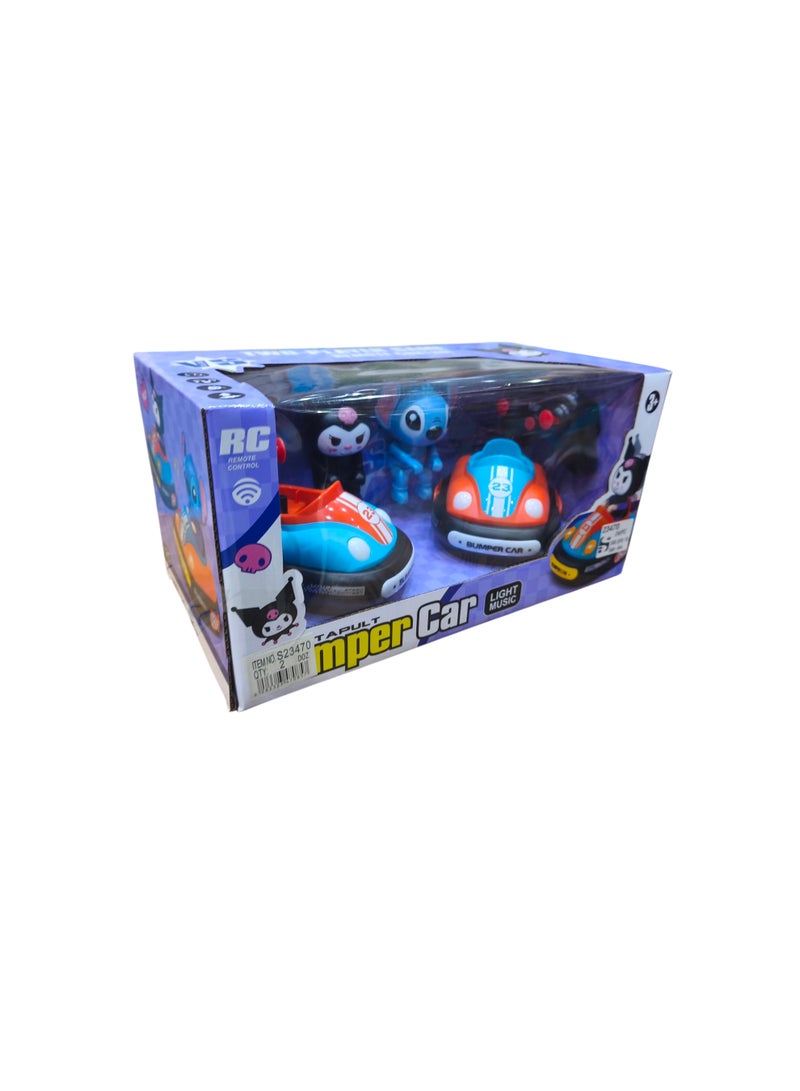 CATAPULT Bumper Car Ejecting Game for 2 Players with Sound an Remote Controlled Rechargeable - Image 2