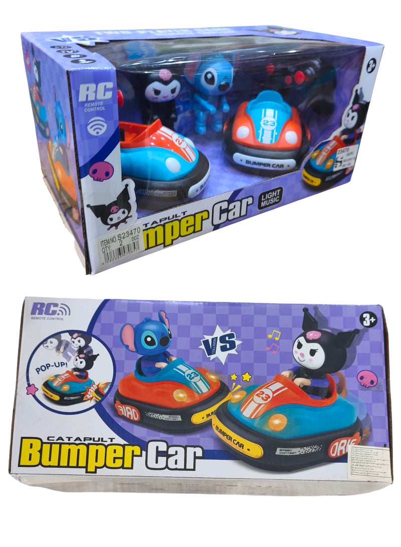 CATAPULT Bumper Car Ejecting Game for 2 Players with Sound an Remote Controlled Rechargeable - Image 1