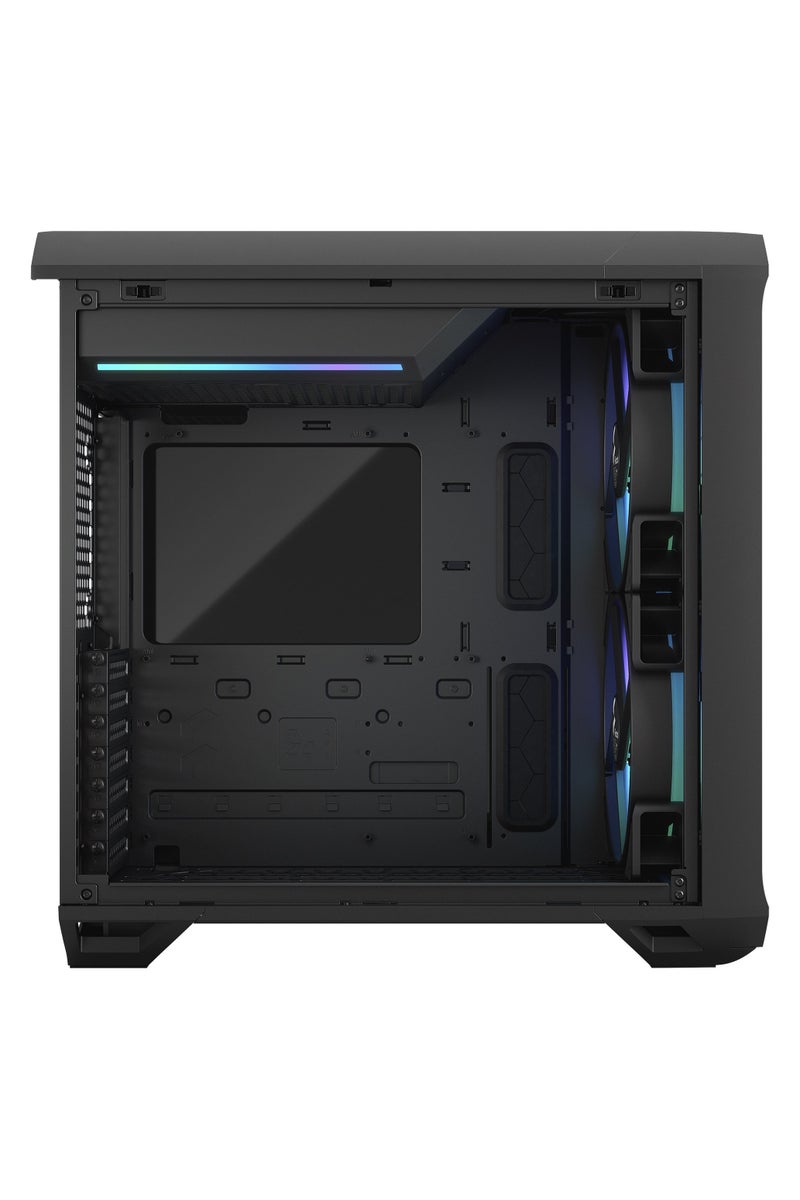 Fractal Design Torrent Compact Black RGB TG Light Tint Mid Tower Case, 2× 180mm ARGB PWM Fans, Tempered Glass Side Panel, High Airflow Front Panel, USB-C Front I/O, GPU Support Bracket, PSU Shroud, Black | FD-C-TOR1C-02 - Image 5