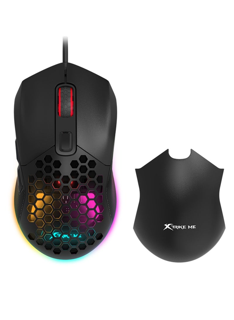 XTRIKE ME GM-316 Wired Gaming Mouse With Detachable Top Covers - Image 2