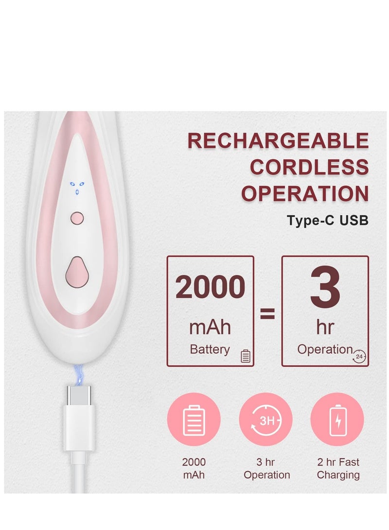 KASTWAVE Cordless Nail Drill, Professional Manicure Pedicure Kit, Electric Nail Filer Set, Rechargeable Portable Nail Care Kit with Bits Sanding Bands for Acrylic Nails, Polish Nails,Gel Nails and Home Salon - Image 4