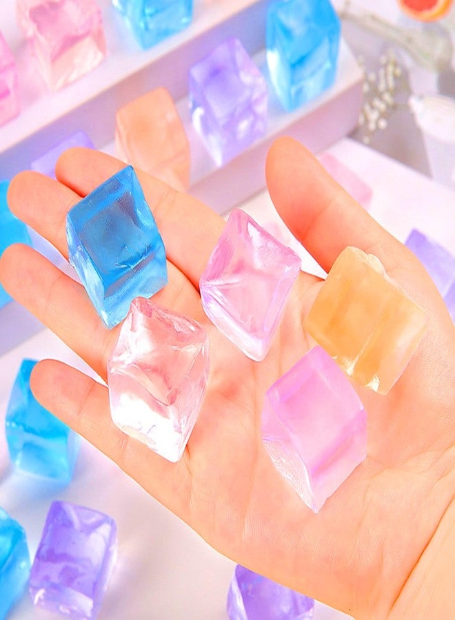 rytopt 24Pcs Stress Balls Fidget Toys Adults, Ice Cube Squeeze Toys - Square Squeeze Ball Sensory Toys, Stress Balls Toy to Adult, Squeeze Cube Fidget Squeeze Toys, Small - Image 4