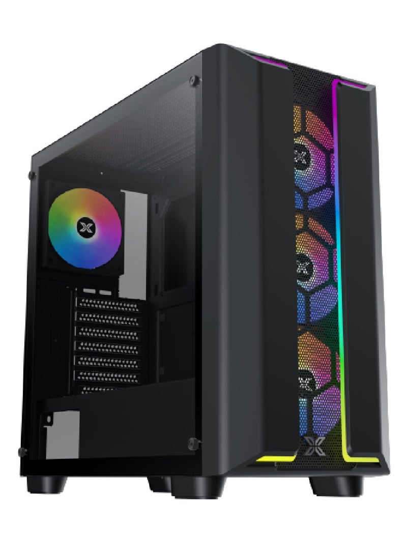 GCC GAMERS NOVA BLACK V6 Intel Gaming PC (Core I7-12700, RTX 3050, 32GB RAM, 1TB SSD, WiFi Ready | Windows 11 Installed)  - Image 2