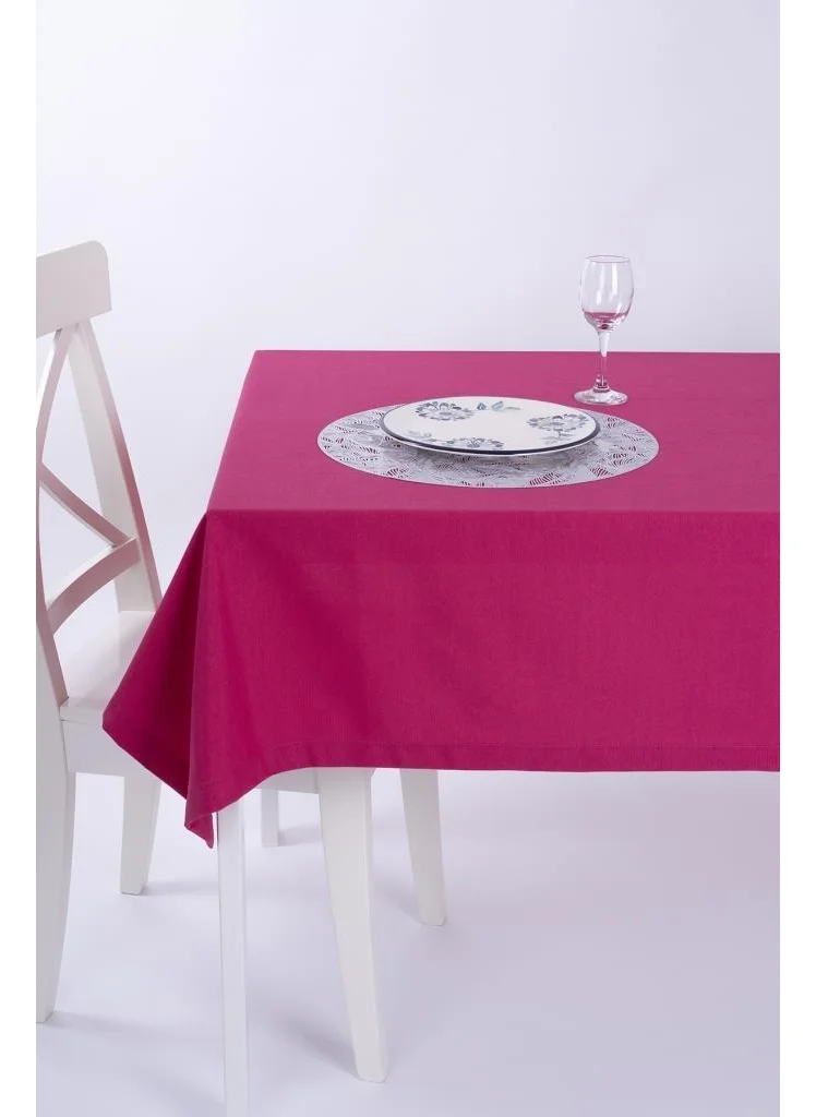 Altın Pamuk Gold Cotton Duck Fabric Tablecloth Stain Resistant Fuchsia Option Listing