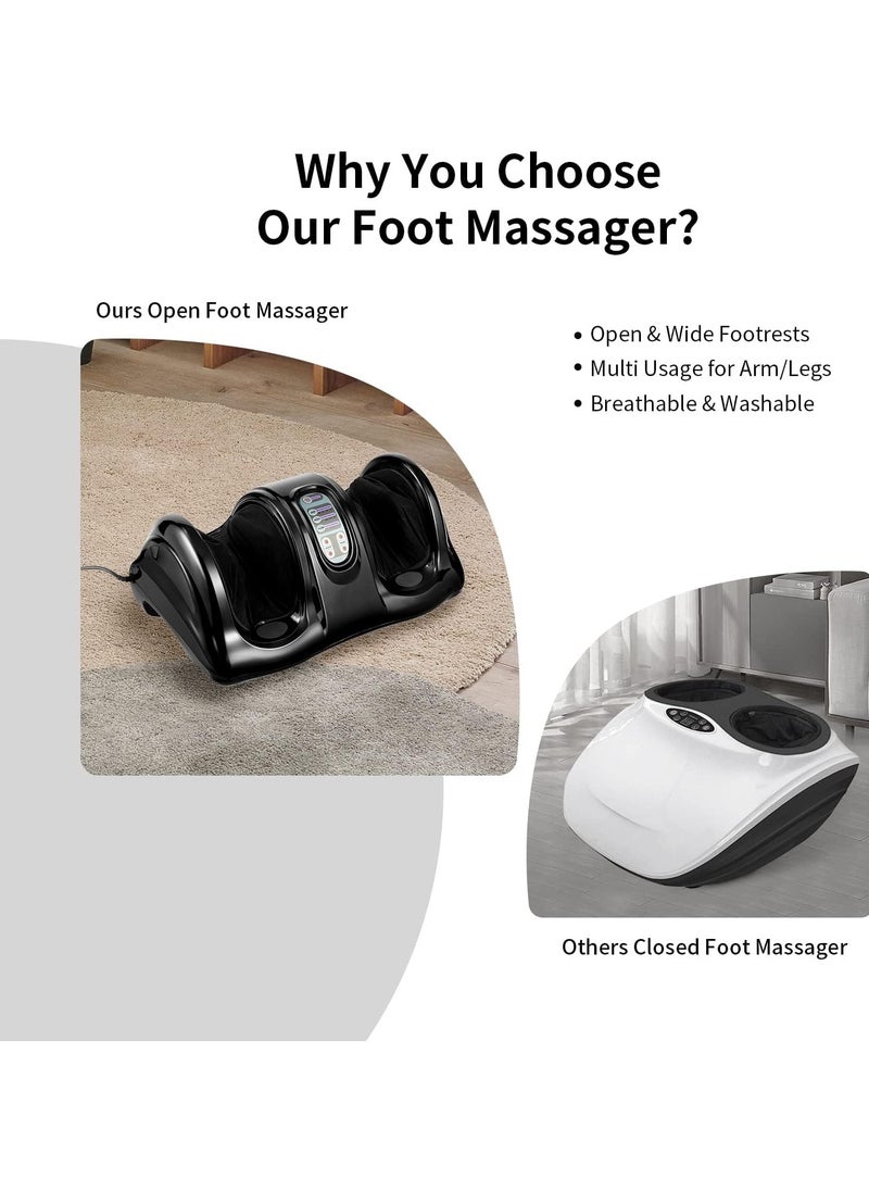 Generic - Foot Massager Machine Massage for Feet, Leg Calf Ankle, Nerve Pain Therapy Spa Gift Deep Kneading Rolling Massage, Electric Foot Massager w/Remote, 4 Massage Modes, Random color - Image 1