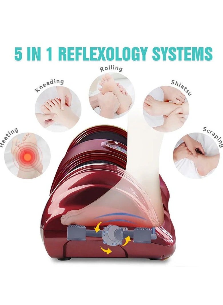 Generic - Foot Massager Machine Massage for Feet, Leg Calf Ankle, Nerve Pain Therapy Spa Gift Deep Kneading Rolling Massage, Electric Foot Massager w/Remote, 4 Massage Modes, Random color - Image 1