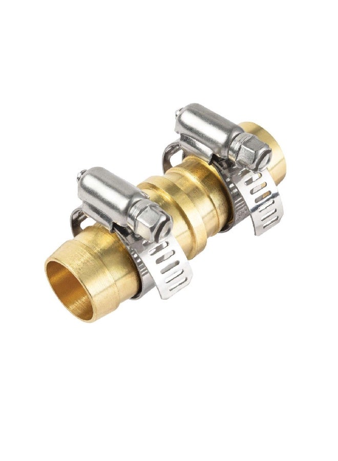 ACE Heavy Duty Corrosion Resistant Brass Male Hose Repair Gold and Silver 3/4inch 7436785 - Image 2
