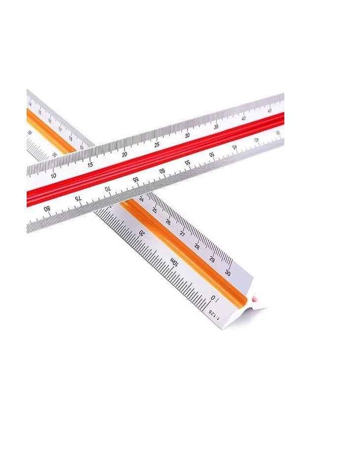 Generic Architectural Scale Ruler, Triangular Ruler for Drafting Students Blueprint Engineers Architects Scale  - Image 1