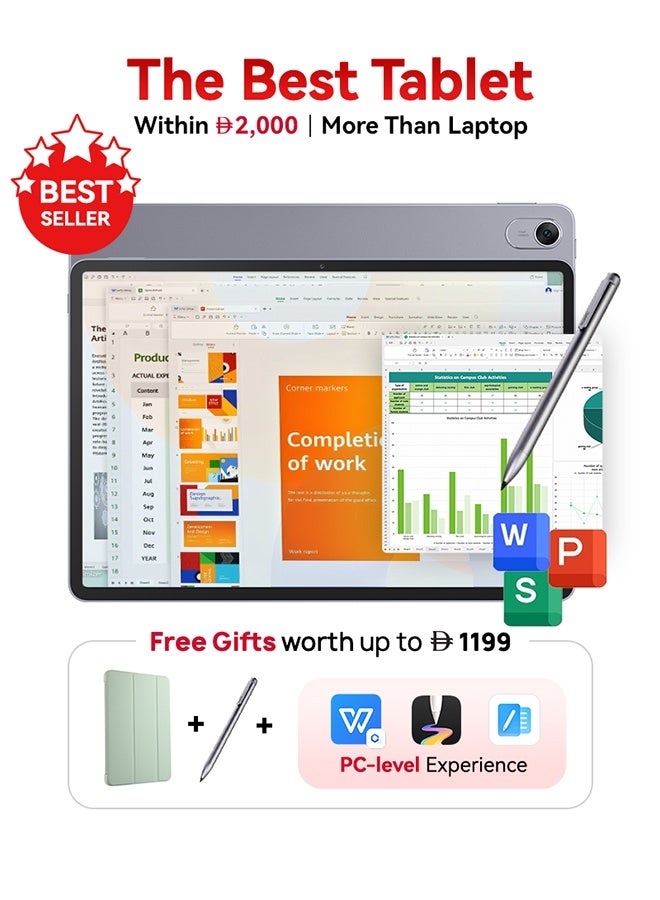 HUAWEI MatePad 11.5 Tablet PaperMatte Edition Gray 11.5-inch 8GB RAM 256GB Wifi with HUAWEI Notes + FOC - Middle East Version - Image 1