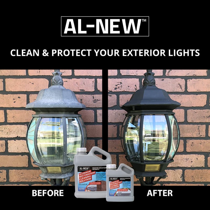 AL-NEW حل تنظيف استعادة الألمنيوم AL-NEW | نظف واستعد أثاث الفناء، الفولاذ المقاوم للصدأ، والأسطح المعدنية المنزلية الأخرى (32 أونصة) - Image 5
