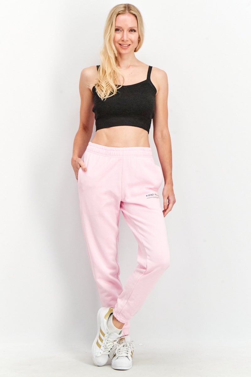 Ocean Pacific Women Graphic Print Pull On Pants, Pink - Image 3