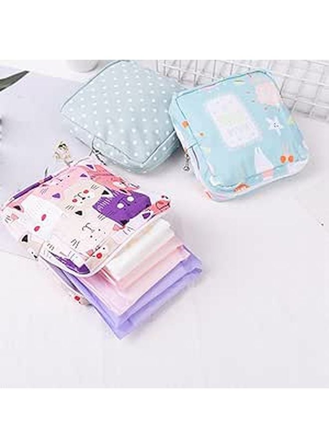 Large Capacity Cartoon Sanitary Napkin Storage Bag For Girls Period Tampon Organizer - Image 1