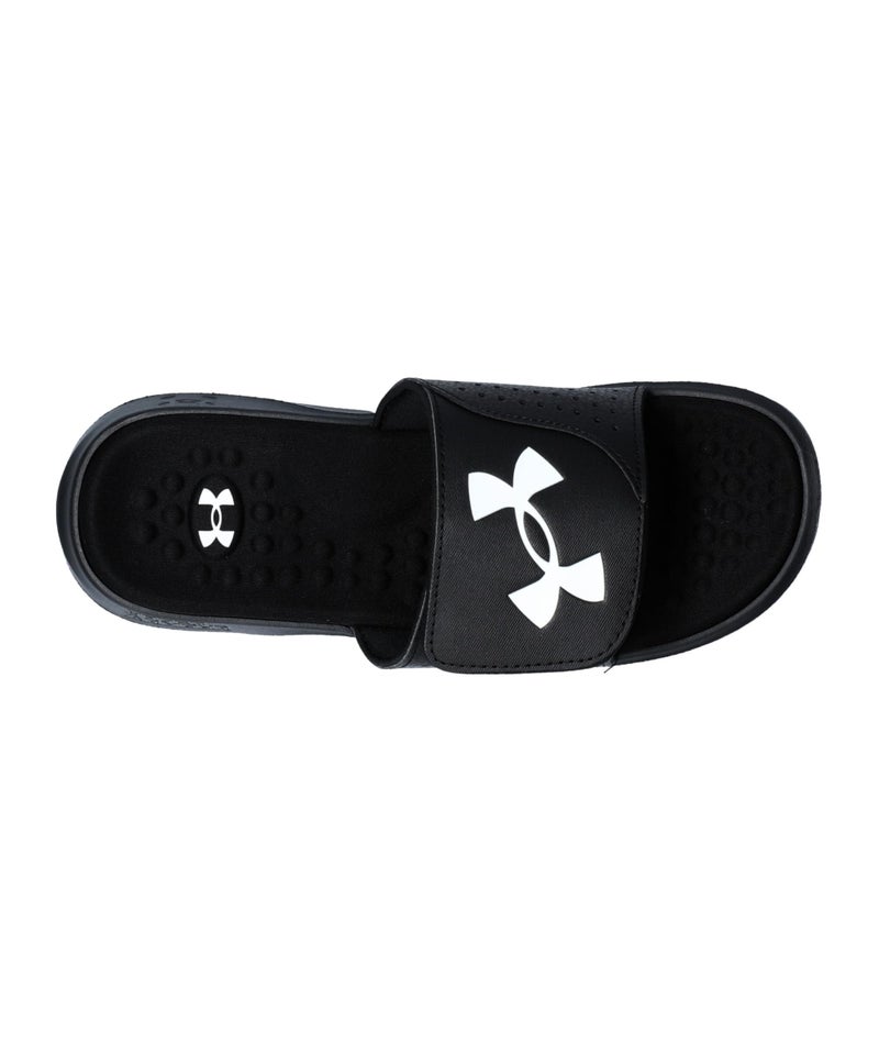 Under Armour Men's Ignite Pro Slide, (001) Black/Black/White, 8, US - Image 4
