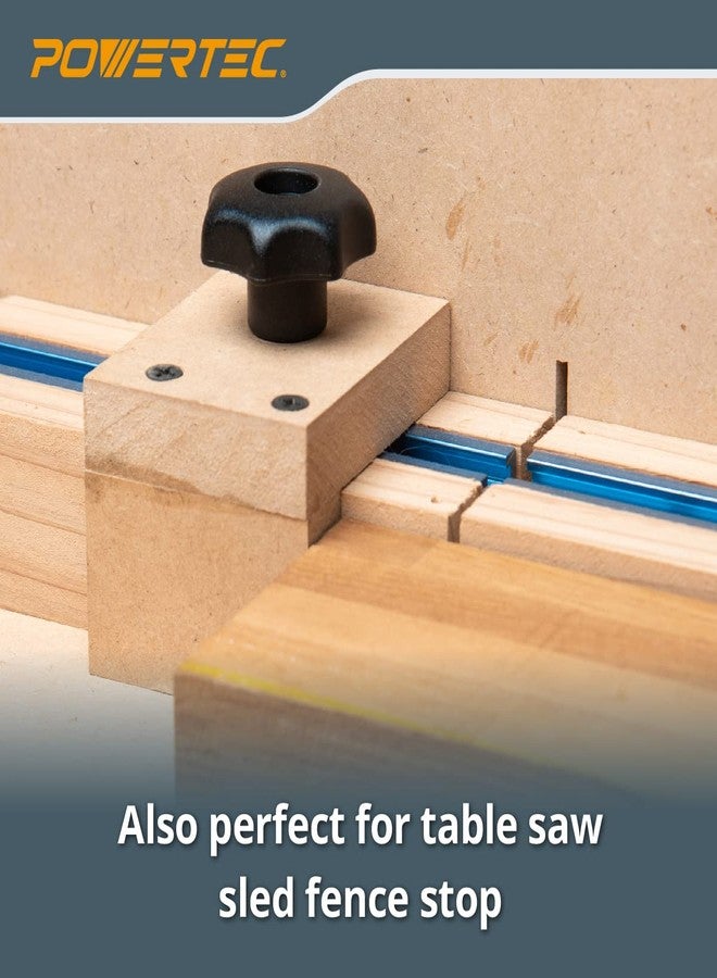 باورتيك طقم POWERTEC 71811 لقاطع مزدوج بطول 24 بوصة على شكل حرف T ومقبض على شكل حرف T مع مقبض ملولب 7 نجوم بقطر 5/16، ومسامير وغسالات، لقوالب النجارة - Image 4