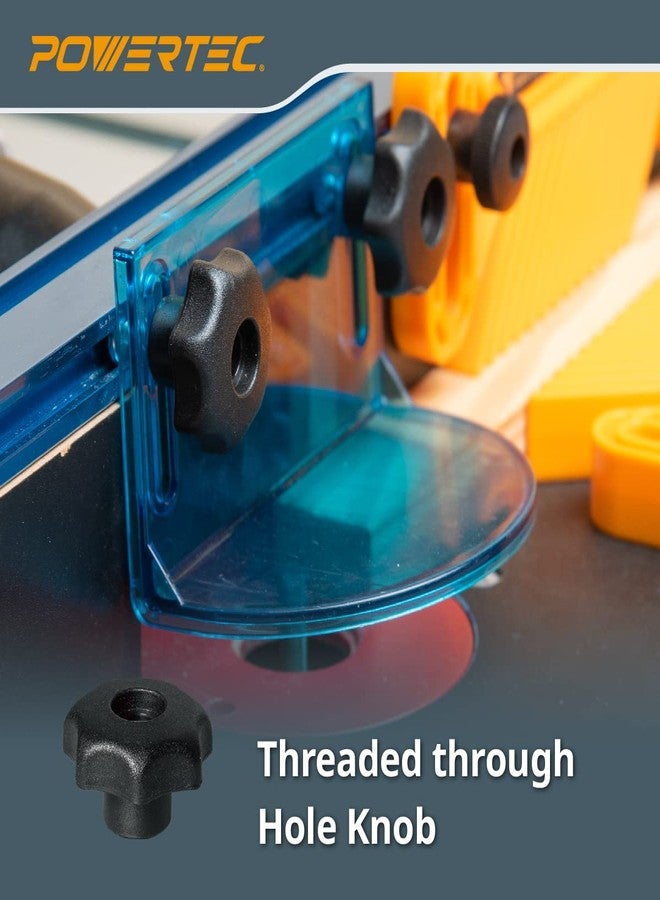 باورتيك طقم POWERTEC 71811 لقاطع مزدوج بطول 24 بوصة على شكل حرف T ومقبض على شكل حرف T مع مقبض ملولب 7 نجوم بقطر 5/16، ومسامير وغسالات، لقوالب النجارة - Image 2