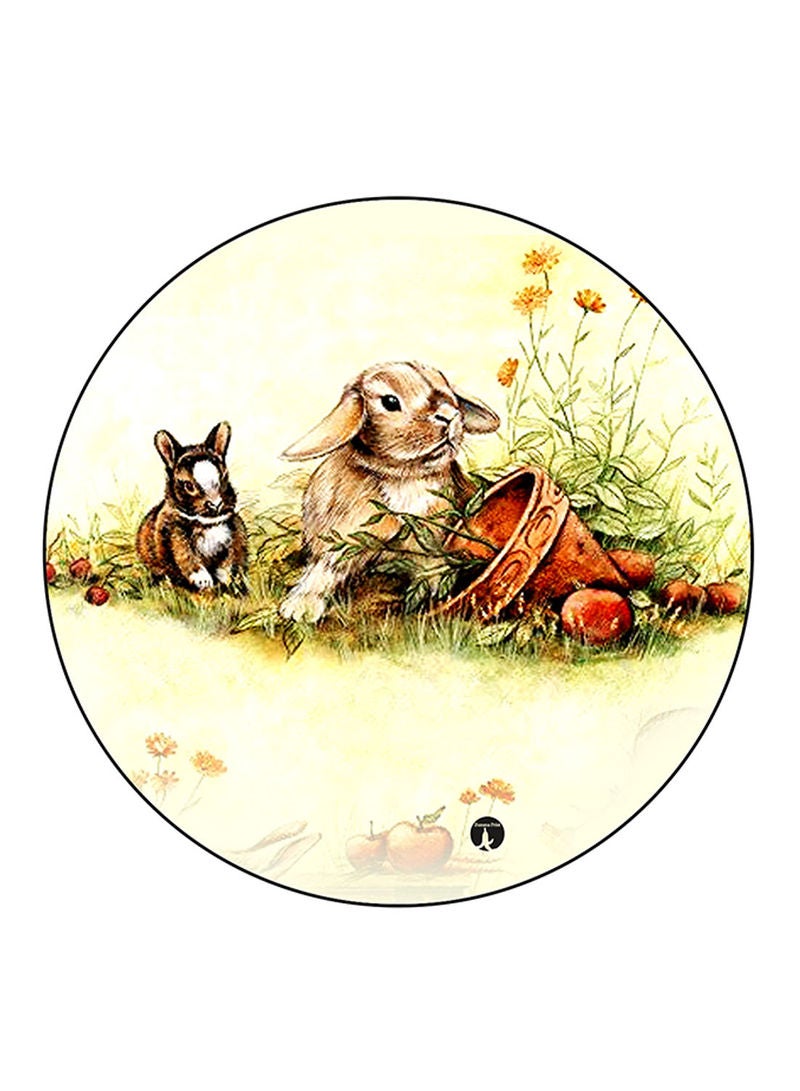 RKN Vintage Art Printed Mouse Pad  Multicolour
