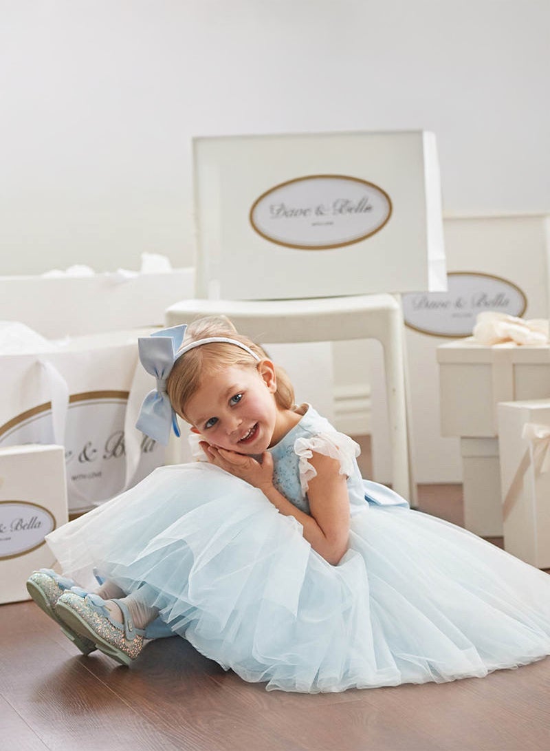 ديف اند بيلا فستان زهرة زرقاء ثلاثية الأبعاد - Image 2