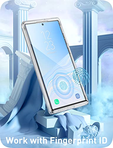 i-Blason for Samsung Galaxy S23 Ultra Case with Built-in Screen Protector, [Magnetic Charging] [Support Fingerprint ID], Full-Body Slim Phone Case for Samsung Galaxy S23 Ultra 6.8", Blue Swirl - Image 5