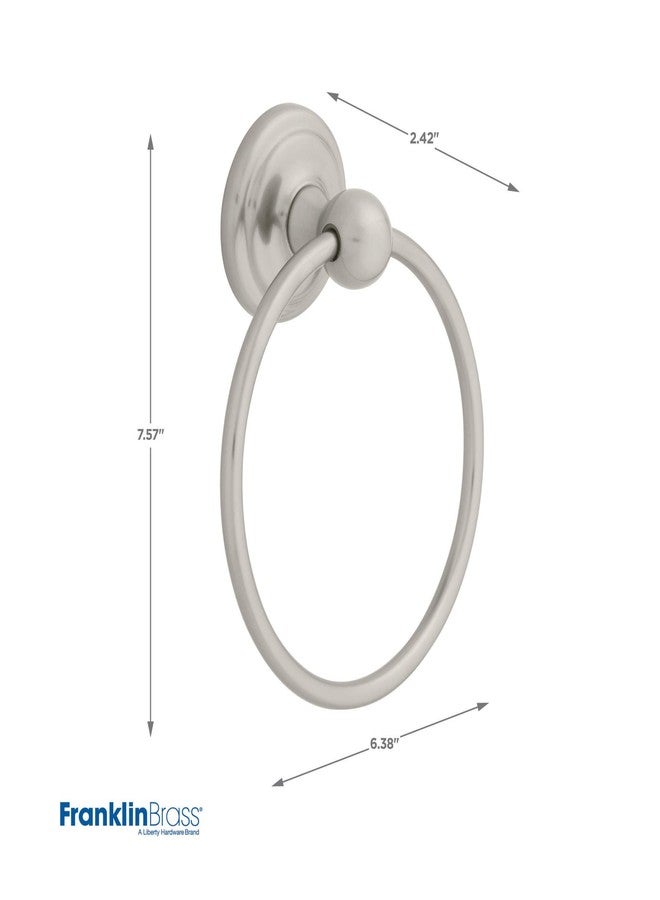 Franklin Brass 9016SN Jamestown Towel Ring, Brushed Nickel - Image 5