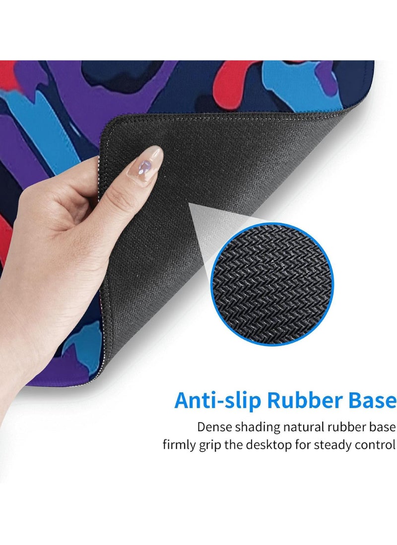 Rock Pow - Extended large gaming mouse pad 800X300X3,fully printed design non-slip rubber base with stitched edge gaming large keyboard pad - Image 1