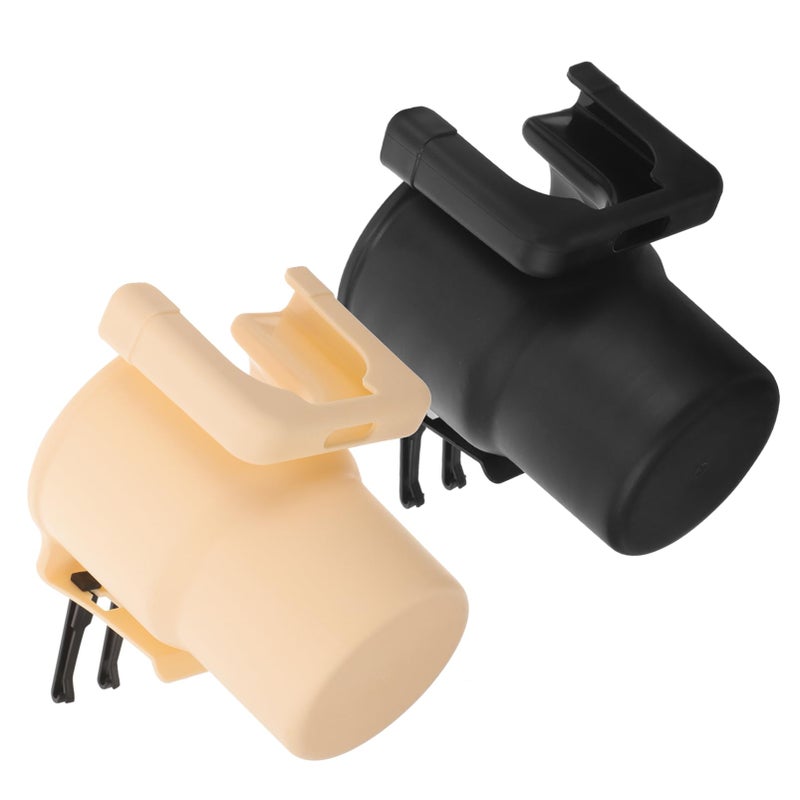 2Pcs Black Car Air Vent Cup Holder Water Bottle Storage Box Drink Organizer - Image 2