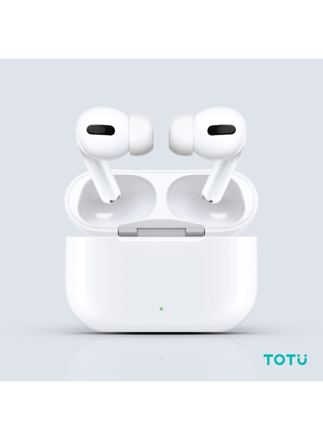 TOTU True Wireless Earbuds with Bluetooth 5.3, Type-C Fast Charging, 300mAh Case, White - Image 1