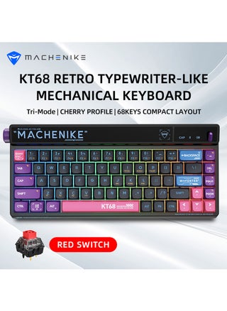 KT68 Mechanical Keyboard Tri Mode Gaming Keyboard Programmable with Volume Roller Toggle Bar Dye Subbed PBT Keycaps Hot Swap RGB Backlit Gaming Keyboard - pzsku/Z1084A0C0FF8A8A2880BBZ/45/_/1694600119/468d3659-4e49-469b-aa45-faea1b01e18a
