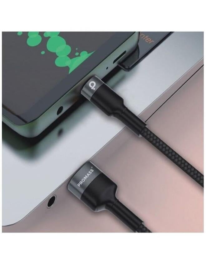 بروماس كابل شحن ونقل بيانات من القماش الأصلي من النوع C يدعم الشحن السريع بطول 1 متر - Image 2