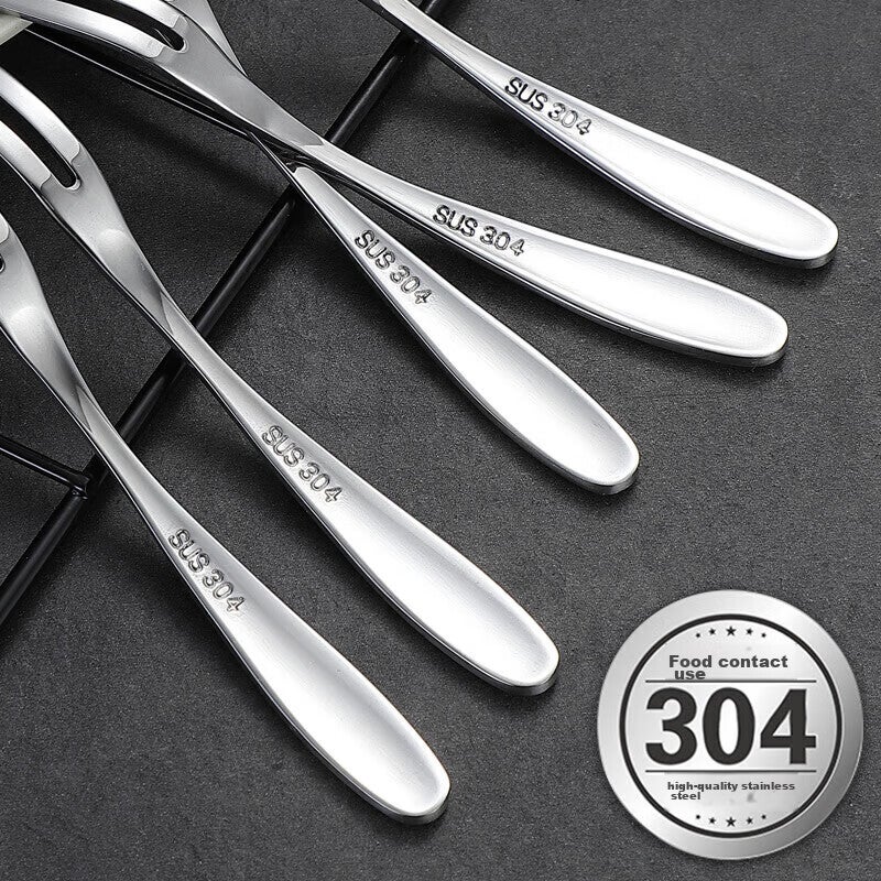MAXCOOK 304 الفولاذ المقاوم للصدأ شوك الفاكهة ، شوك الحلوى ، شوك كعك القمر ، مجموعة 5 قطع ، MCGC795 - Image 4