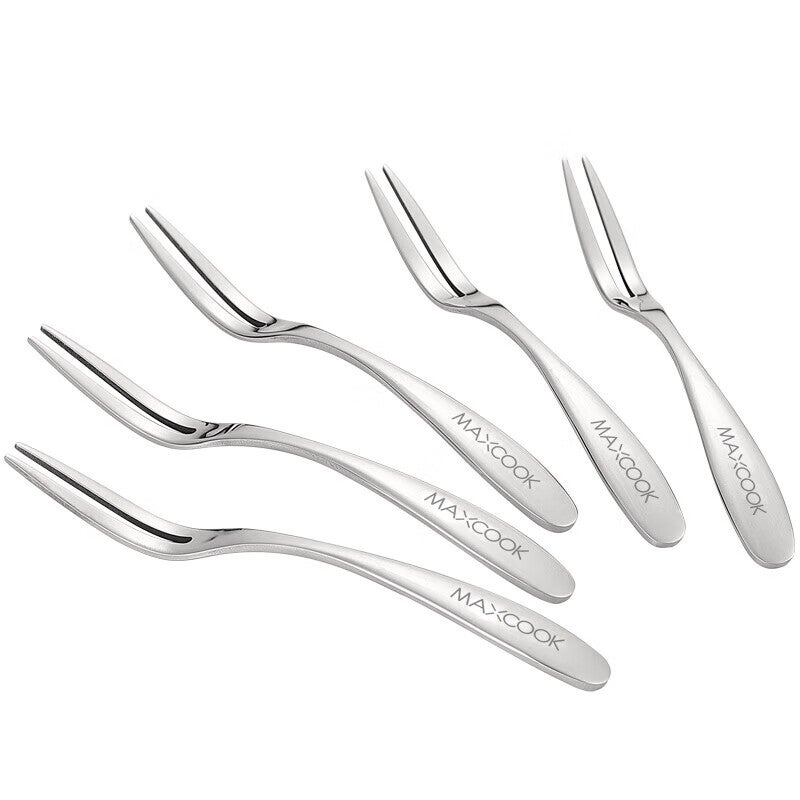 MAXCOOK 304 الفولاذ المقاوم للصدأ شوك الفاكهة ، شوك الحلوى ، شوك كعك القمر ، مجموعة 5 قطع ، MCGC795 - Image 2