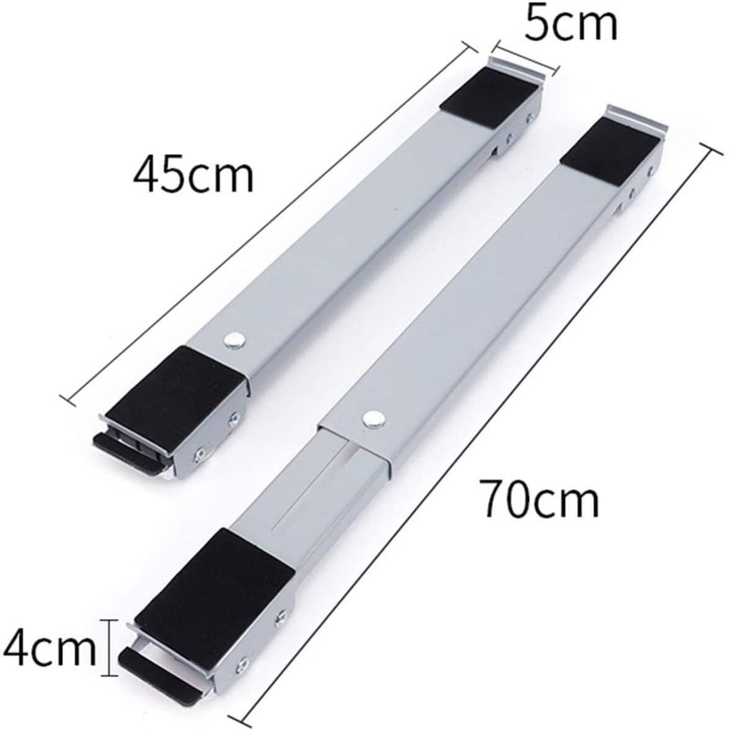 ZSIGNS Aluminium, Rubber Heavy Duty Furniture Lifter Mover Tool Set, Furniture Moving Roller Wheel Set for Washing Machines, Fridge,Sofa, Wardrobes Adjustable Height (Furniture Lifter Tool 2) - Image 3