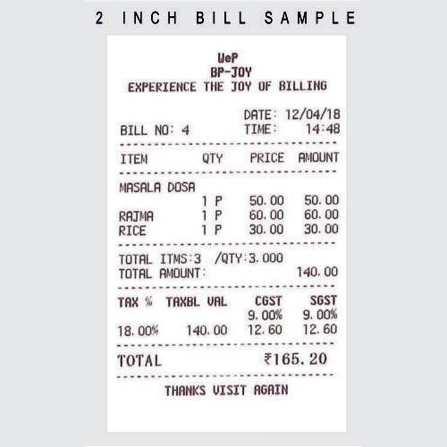 Wep India BP JOY Billing Printer, 2-inch, 700 Item Capacity (White) - Image 3