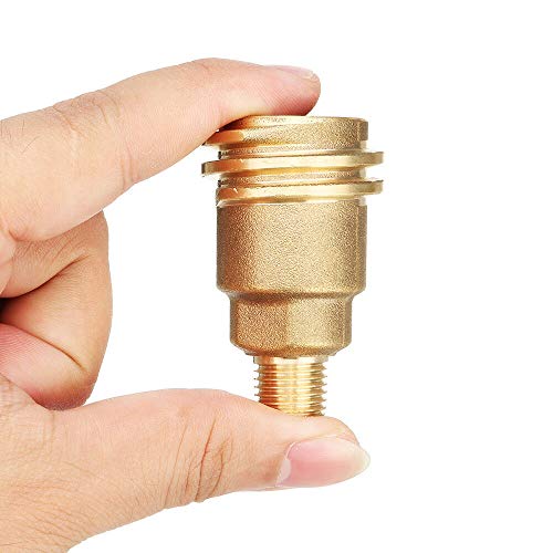 JINYI QCC1 Nut Propane Gas Fitting Hose Adapter with 1/4" Male Pipe Thread Propane Quick Connect Fittings Solid Brass Propane Adapter - Image 5