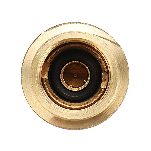 JINYI QCC1 Nut Propane Gas Fitting Hose Adapter with 1/4" Male Pipe Thread Propane Quick Connect Fittings Solid Brass Propane Adapter - Image 3