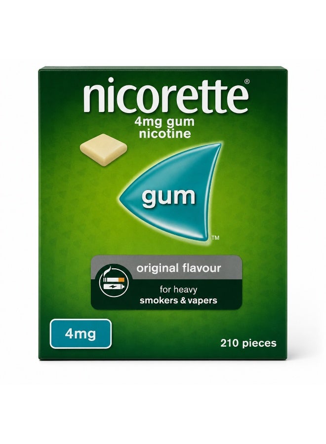 nicorette Original Flavor 4Mg Gum 210 Pieces - Image 1