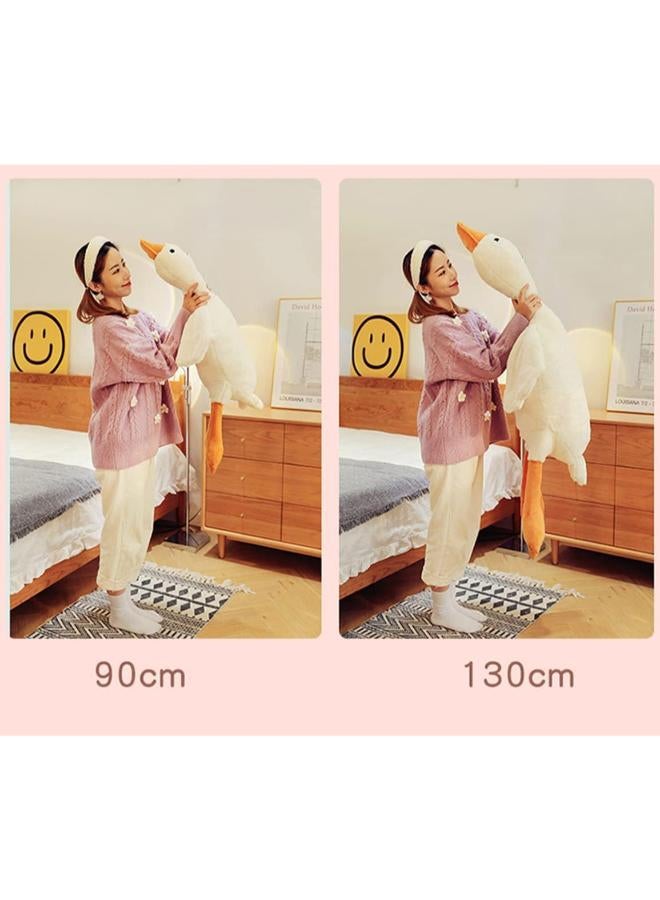 Zain Tiowo Giant White Goose Stuffed Animal Huge Duck Soft Toys Cuddly Plush Toys Big Long Swan Doll Kids Plush Pillow Sleeping Hugging Bolster Pillow Cushion for Bed Sofa Floor (White,90cm/35inch) - Image 4