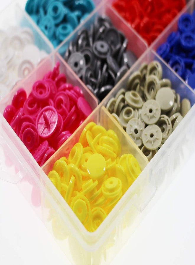 BetterJonny 288 Sets KAM T8 Snaps, BetterJonny Size 24 Plastic Snaps Starter Fasteners Kit No-Sew Buttons for Crafts Clothing Diaper Sewing 12 Colors - Image 4