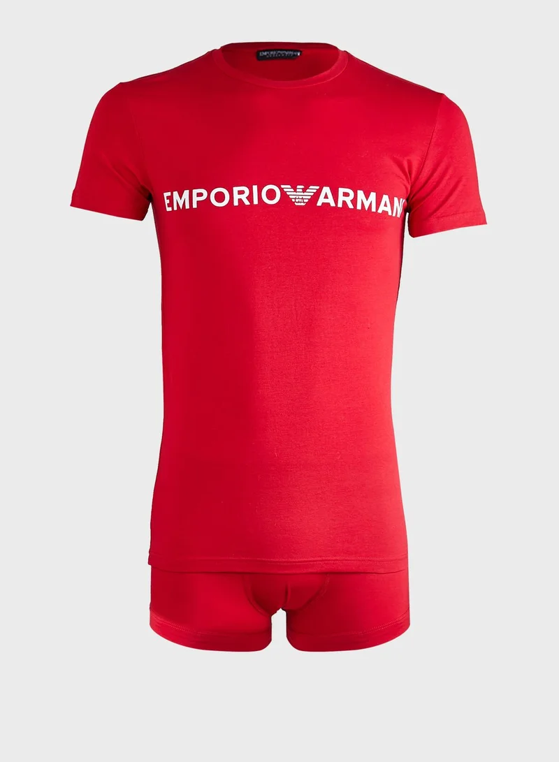 EMPORIO ARMANI Set Of T-Shirt And Trunk