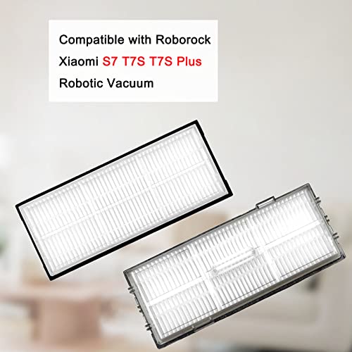Rjnlsc Filter Replacement for Roborock S7 S7+ S7 Max Ultra S8 Pro Ultra S8+ S8 S7MaxV S7 MaxV Plus Robot Vacuum Cleaners,Hard Floor Washable Filters,8 Pack Filters - Image 4