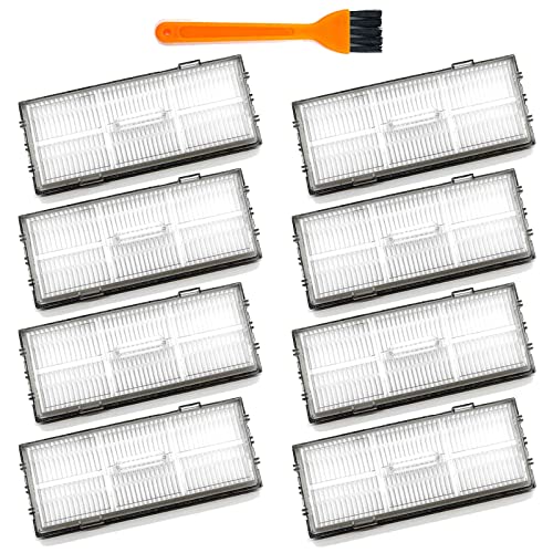 Rjnlsc Filter Replacement for Roborock S7 S7+ S7 Max Ultra S8 Pro Ultra S8+ S8 S7MaxV S7 MaxV Plus Robot Vacuum Cleaners,Hard Floor Washable Filters,8 Pack Filters - Image 1