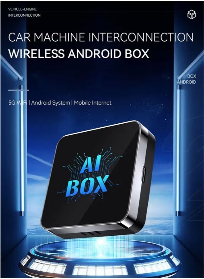Digisand - Newest Wireless CarPlay Adapter Supports YouTube, Netflix & More Wired CarPlay to Wireless Dongle, AI Box CarPlay 2 in 1 Wireless AI Box Plug & Play - Image 1