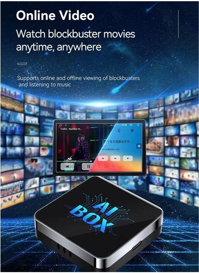 Digisand - Newest Wireless CarPlay Adapter Supports YouTube, Netflix & More Wired CarPlay to Wireless Dongle, AI Box CarPlay 2 in 1 Wireless AI Box Plug & Play - Image 1