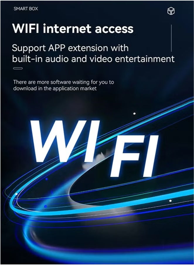 Digisand 2025 Newest Wireless CarPlay AI box Adaptor and Android Auto Wireless Adaptor - Magic Link CarPlay Ai Box-Support YouTube/TF Card/U Disk for Wired to Wireless CarPlay Dongle for Wired CarPlay Cars Plug & Play - Image 4